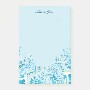 Pretty Watercolor Confetti Splatter Boarder Post-it Notes