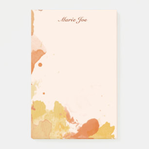 Pretty Watercolor Confetti Splatter Vintage Canvss Post-it Notes