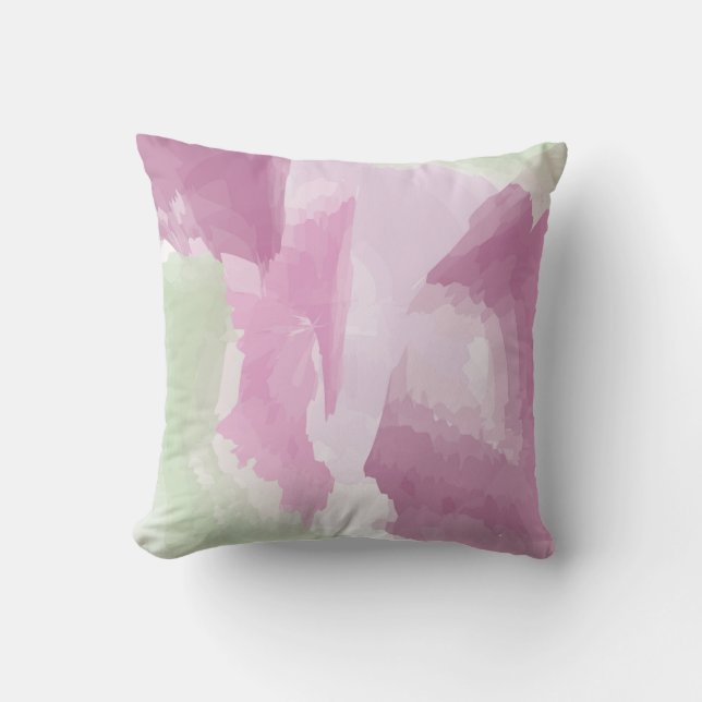 Pretty Watercolor Design Decorative Pillow (Front)