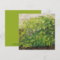 Pretty Watercolor Floral Bush Graphic Art Painting