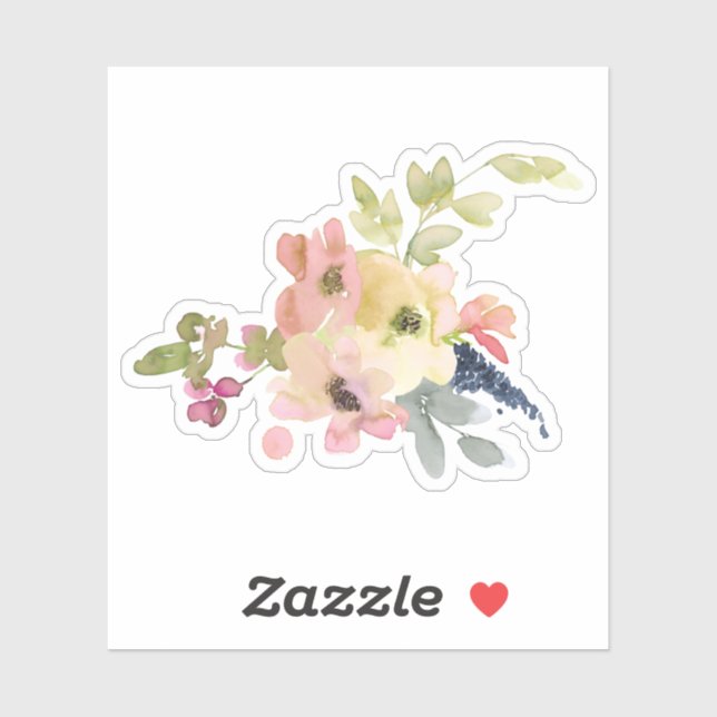 Pretty Watercolor Flowers (Sheet)