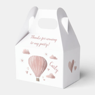 Pretty Watercolor Hot Air Balloon Favour Box