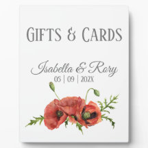 Pretty Watercolor Red Poppies Wedding Gifts