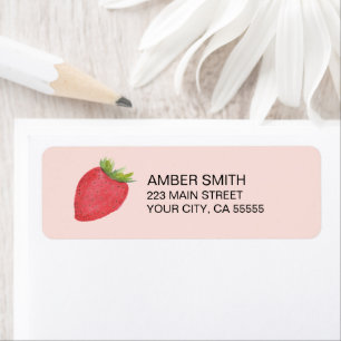 Pretty Watercolor Strawberry Fruit Cute