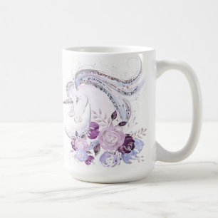 Pretty Watercolor Unicorn Duo 1 Coffee Mug
