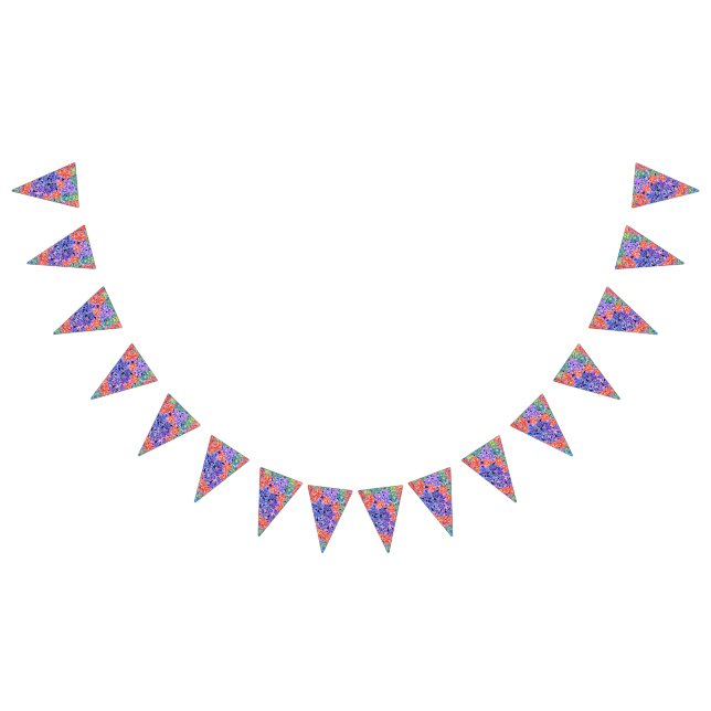Pretty Watercolour Floral Party Bunting Flags (All)
