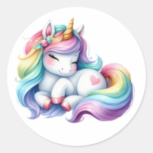 Pretty Watercolour Unicorn Stickers