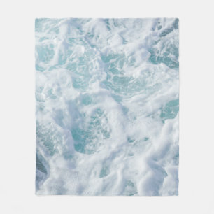 Pretty Waves Foam Fleece Blanket