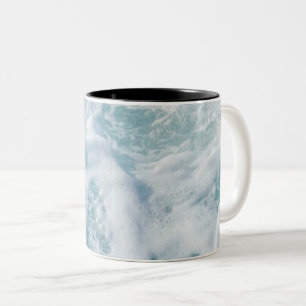 Pretty Waves Foam Two-Tone Coffee Mug