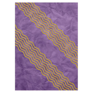 Pretty Waves gold + your backgr., text & ideas Tablecloth