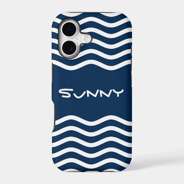 Pretty Waves white + your backgr., text & ideas (Back)