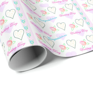 Pretty Wedding Day Heart Paper