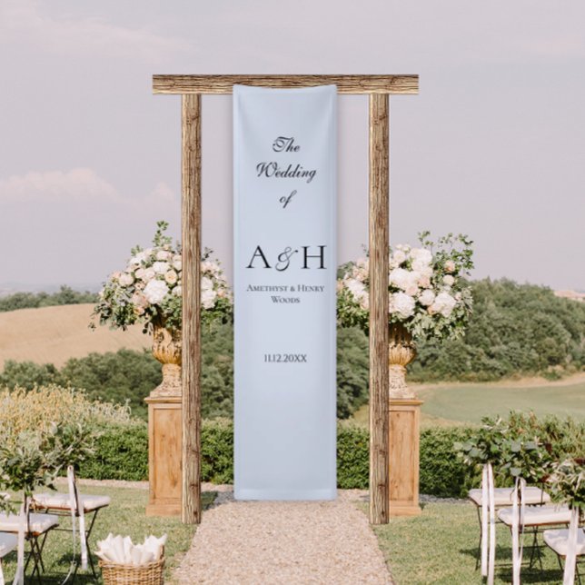 Pretty Wedding Welcome Banner - Lavender (Elegant Purple Fabric Wedding Welcome Sign Banners)