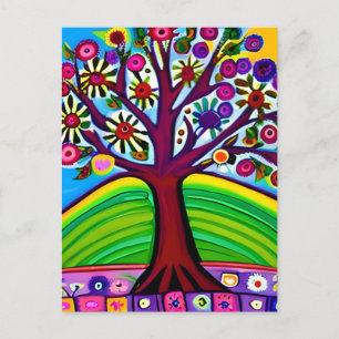 Pretty Whimsical Artwork   AI Generated Art Postcard