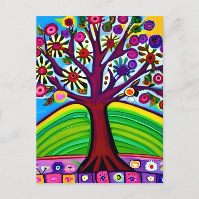 Pretty Whimsical Artwork | AI Generated Art Postcard (Front)