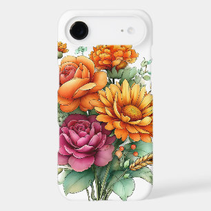 PRETTY WHIMSICAL ORANGE & PINK FALL FLOWERS