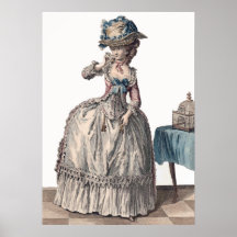 Pretty White Antique French Regency Fashion