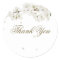Pretty White Blossom Floral Thank You Favour