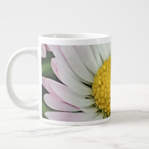 Pretty white daisy large coffee mug