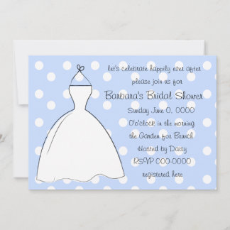 Pretty White Dress Invitation