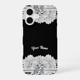 Pretty white lace iPhone 16 case