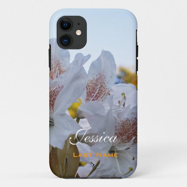 Pretty white rhododendron flowers iPhone 5 case. Case-Mate iPhone Case (Back)