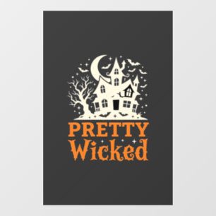 Pretty Wicked Halloween Haunted House_1 Window Cling