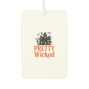 Pretty Wicked Vintage Halloween Haunted House Shir Air Freshener