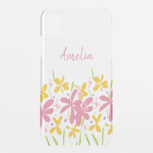 Pretty wildflower meadow iPhone XR case