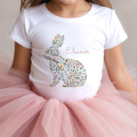 Pretty Wildflower Rabbit Easter Spring Name