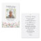 Pretty Wildflowers Funeral Memorial Prayer Card