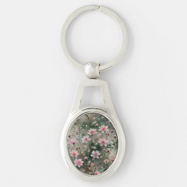 Pretty Wildflowers Keychain (Front)