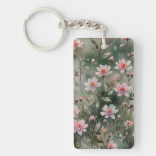 Pretty Wildflowers Keychain