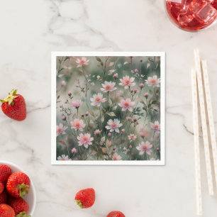 Pretty Wildflowers Napkin