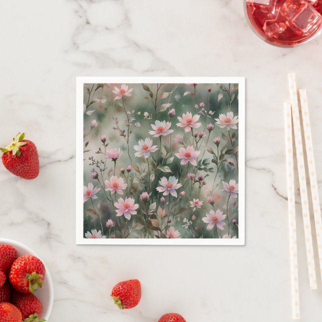 Pretty Wildflowers Napkin (Insitu)