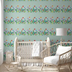 Pretty wildflowers nursery Wallpaper