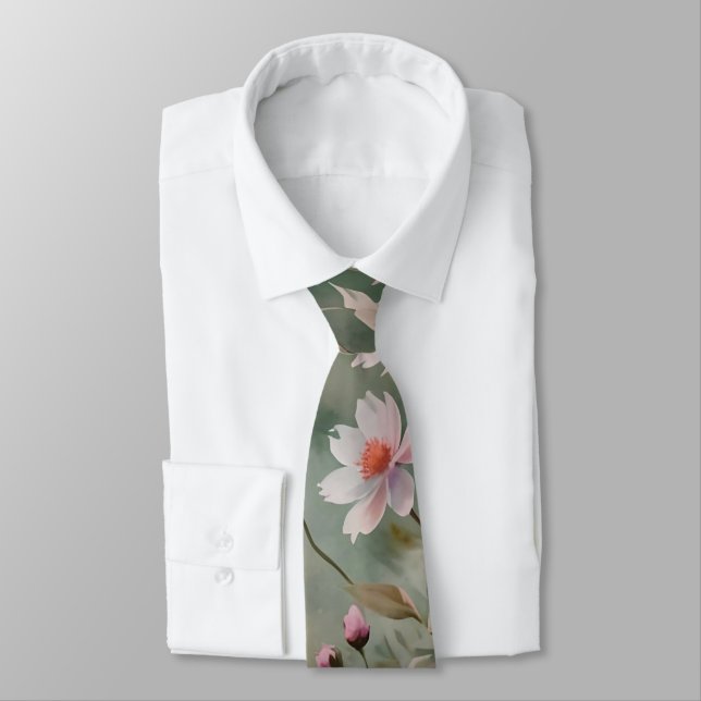 Pretty Wildflowers Tie (Tied)