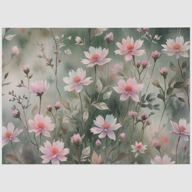 Pretty Wildflowers Tissue Paper (Front)