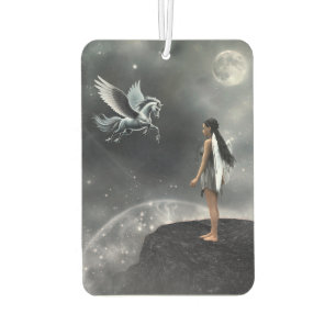 Pretty Winged Fairy and Flying Horse Air Freshener