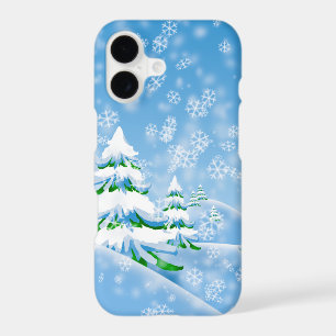 Pretty Winter Snowstorm Christmas Snowflakes