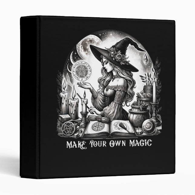 Pretty Witch Apothecary Make Your Own Magic Binder (Front/Spine)