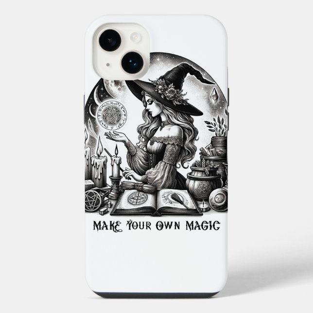 Pretty Witch Apothecary Make Your Own Magic iPhone Case (Back)