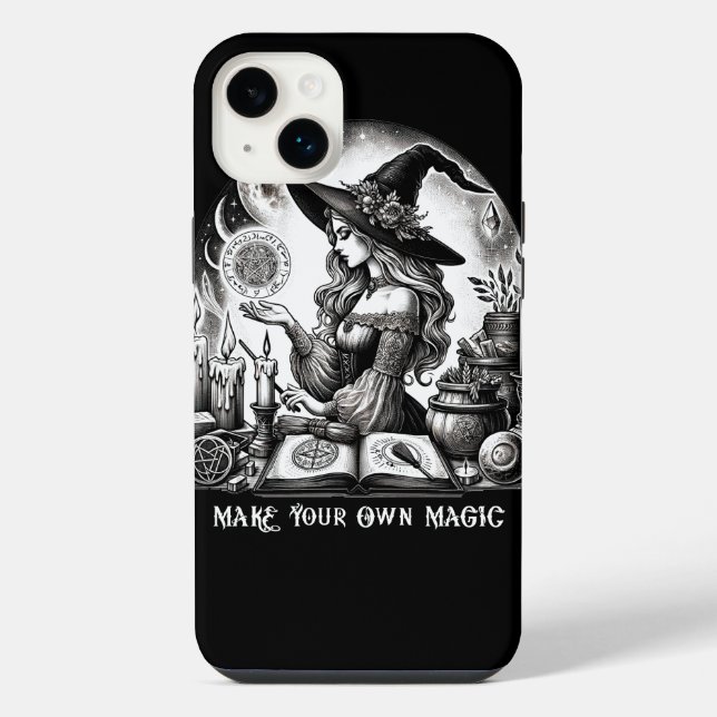 Pretty Witch Apothecary Make Your Own Magic iPhone Case (Back)
