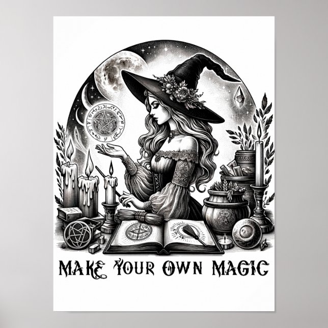 Pretty Witch Apothecary Make Your Own Magic Poster (Front)