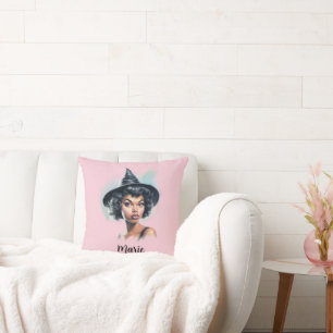 Pretty Witch Throw Pillow