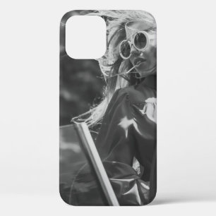 Pretty woman in convertible car iPhone 12 case