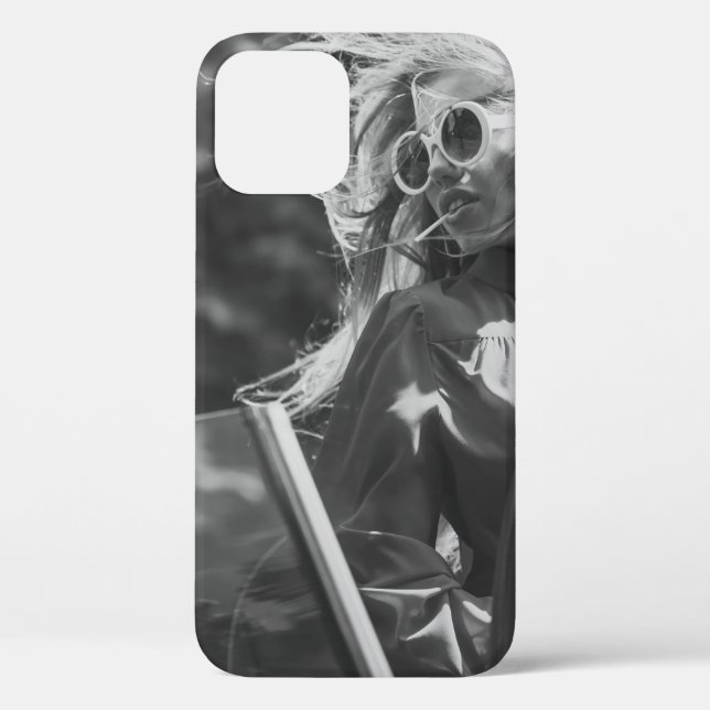 Pretty woman in convertible car Case-Mate iPhone case (Back)