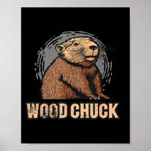 Pretty Woodchuck Costume For Funny Boys And Girls  Poster