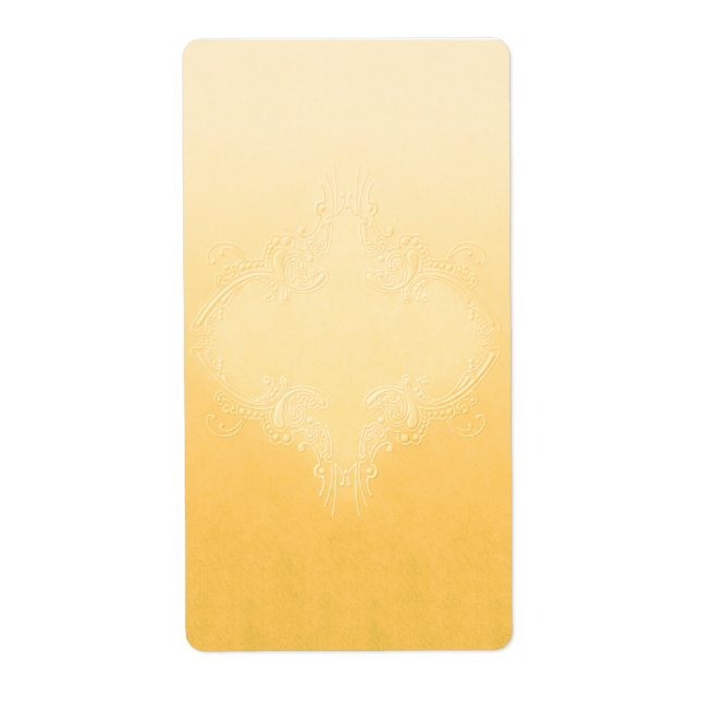 Pretty Yellow Apothecary Label (Front)