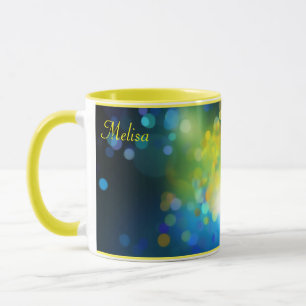 Pretty Yellow Favourite Colour Gift Name Coffee Mug